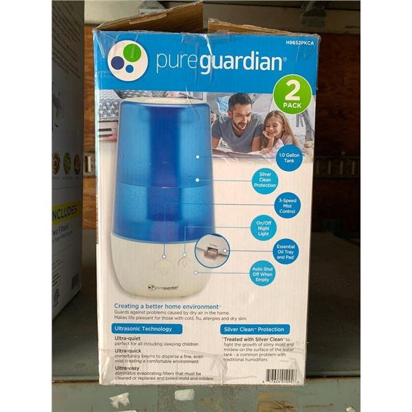 Pure guardian 2 pack ultrasonic humidifier