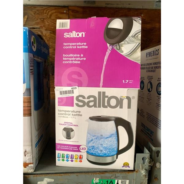 Salton cordless temperature control kettle - 1.7L capacity