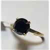 Image 3 : 10K Yellow Gold Black Diamond(2.4ct) Ring (~Size 6) (~weight 2.38g), Made in Canada, Appraised Retai