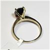 Image 4 : 10K Yellow Gold Black Diamond(2.4ct) Ring (~Size 6) (~weight 2.38g), Made in Canada, Appraised Retai