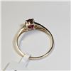 Image 4 : 10K Yellow Gold Ruby(1.05ct) Diamond(0.04ct) Ring (~Size 7)((~weight 1.3g), Made in Canada, Appraise