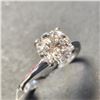 Image 4 : 14K White Gold Lab Grown Diamond (1.55Ct,Vs1,F) Ring (~Size 5.5) (~weight 2.03g), Made in Canada, Ap