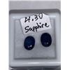 Image 2 : SAPPHIRES - Total of 5.19 Carats - includes 2 oval cut and one round star sapphire