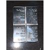 Image 1 : Valcambi Suisse Combi Bar LOT of 4 -1 Gram .999 Pure Silver Wafer Bars - still factory connected