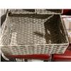 Image 3 : 3 Piecs Faux Wicker Basket Storage Bins