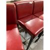 Image 2 : Lot of 4 Red Bar Stools