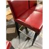 Image 4 : Lot of 4 Red Bar Stools