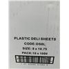 Image 4 : Get Reddi Plastic Deli / Bakery Sheets 1000 sheets x 10 Packs