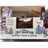 Image 1 : Cozy Mountain Memory Foam Slippers Mens Size 9-10