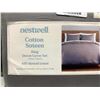 Image 3 : Nestwell Cotton Sateen King Duvet Cover Set 450 Thread Count