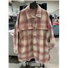 Image 1 : Banana Republic Women's Size Large Pink Plaid Long Button Up Shirt