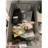 Image 1 : Bin of Assorted Electronics - Bin Included