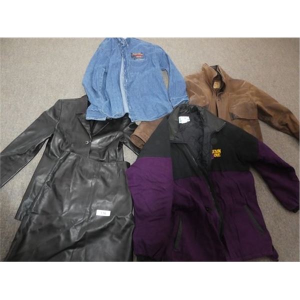 Danier womans leather jacket & skirt - size 10,