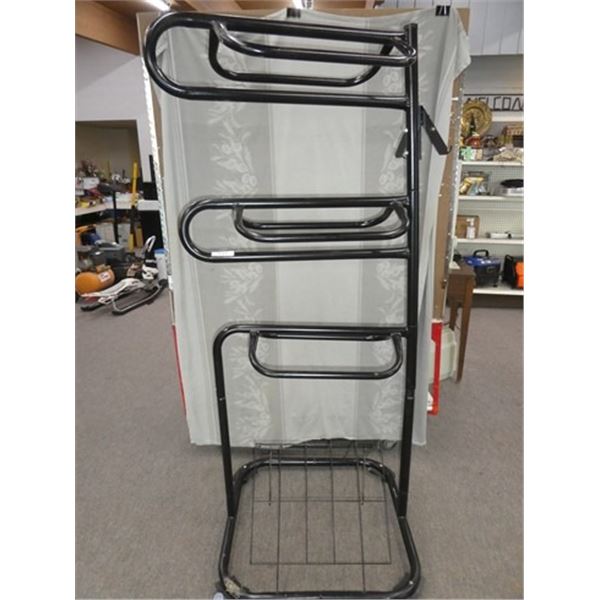 Three tier saddle rack