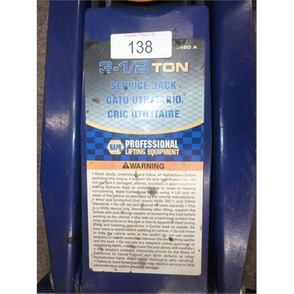 Napa 3 1/2 ton service jack