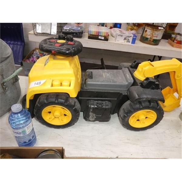 Plastic excavator toy