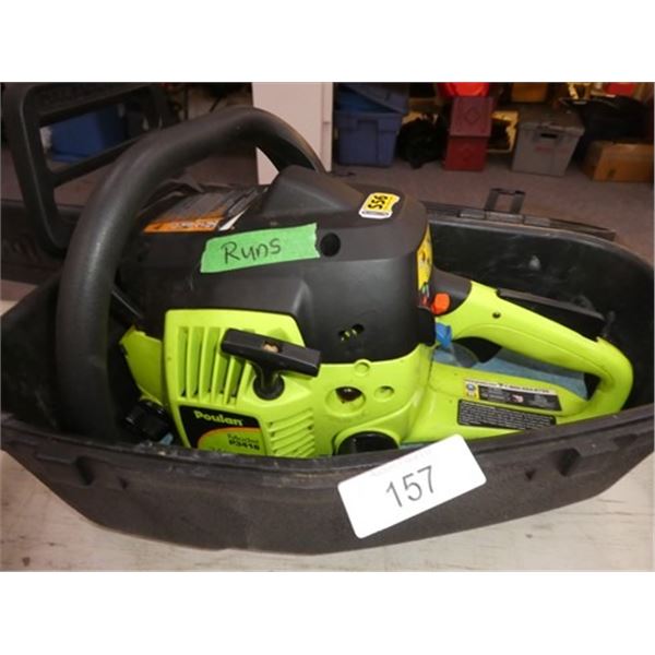 Poulan 34cc/16" chainsaw runs