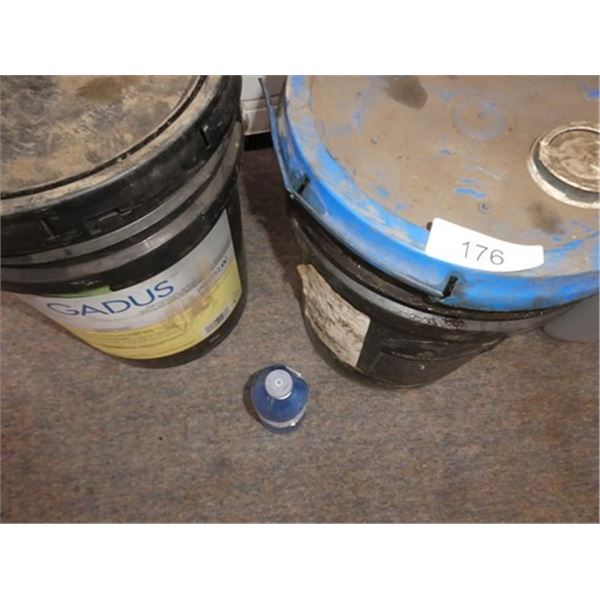 1 new shell gadus grease bucket 1 is 3/4 full