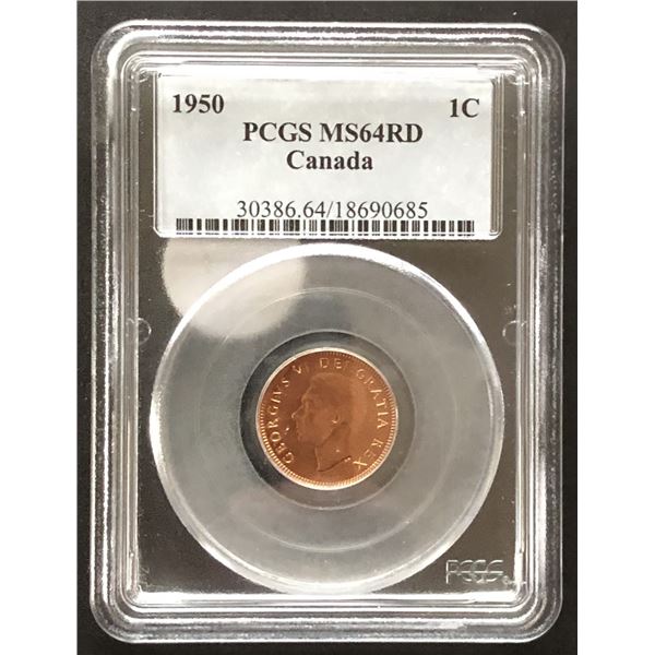 1950 Canada Penny MS-64 RD