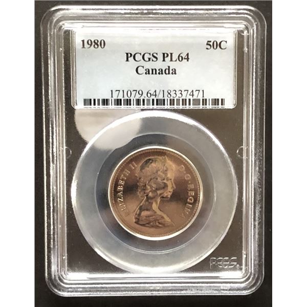 1980 Canada 50 cent PL-64