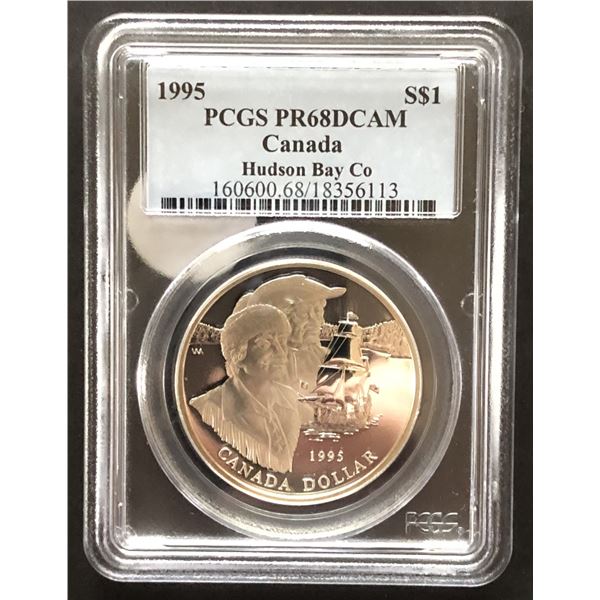 1995 Canada $1 Hudson Bay Company PR-68 DCAM