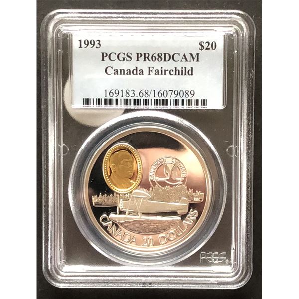 1993 Canada $20 Fairchild PR-68 DCAM