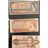 Image 1 : 3 Canada $2 (1954, 1973 & 1986)