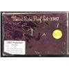 Image 1 : 1987 U.S. Proof Set Sealed in Plastic