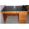Image 1 : VINTAGE OAK DESK (APPROX 50" X 32" X 30"TALL)
