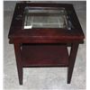 Image 2 : GLASS TOP SIDE TABLE