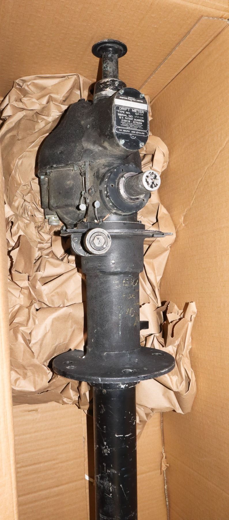 WW2 AMERICAN AIRCRAFT BOMBER DRIFT METER DEVICE