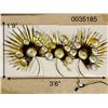 Image 1 : DESIGNS OF PLUM METAL WALL ART DECOR WITH LED