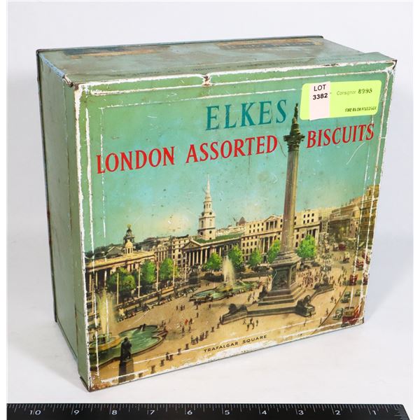 ELKES LONDON ASSORTED BISCUITS TIN