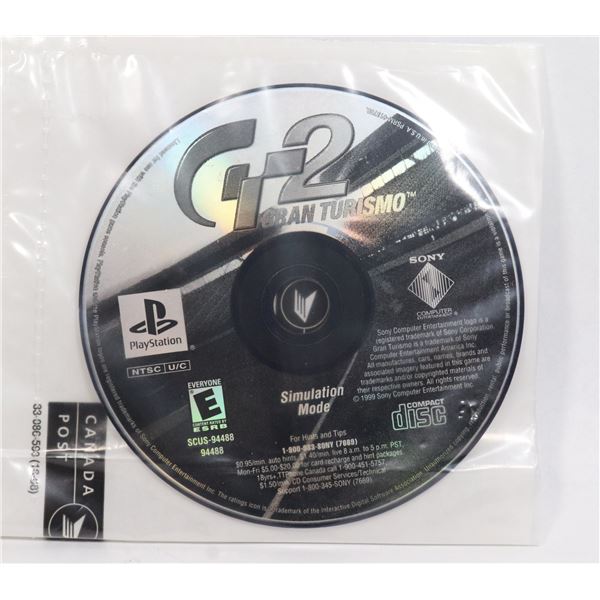 PLAYSTATION GRAN TURISMO WITHOUT BOX GAME