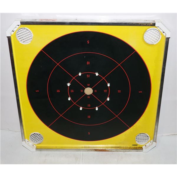 DOUBLE SIDED TABLE GAME CROKINOLE ON ONE SIDE