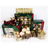 BOX OF CHRISTMAS DECORATIONS