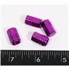 Image 1 : NEW 4PC METALLIC PURPLE TIRE VALVE COVERS