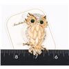 Image 1 : NEW LITTLE HOOT OWL RHINESTONE BROOCH