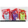 Image 1 : 3 COLLECTIBLE VINTAGE MCDONALD'S TY HAPPY MEAL