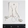 Image 1 : NEW SILVER TONE RHINESTONE DANGLE EARRING TEAR