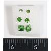 Image 1 : NEW 3 PC GREEN RHINESTONE STUD EARRING SET