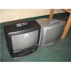 2 MISC PORTABLE TV'S
