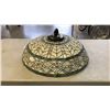 Image 2 : LARGE LEADED GLASS LAMP SHADE