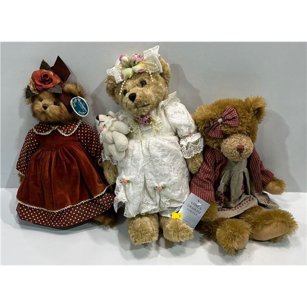 Ginger Bearington Collection Ted Cross Stitch Dress Giselle Graham White Nightgown Bear