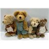 Image 1 : 4 boyds bearsForrest B. Bearsley, Tillie Weedsalot,  Kimberly Punkinbeary, lil miss muffin.