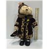 Image 1 : Stand -up Bear wearing Leopard Fur Coat and Hat 20H