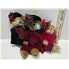 Image 1 : Assorted Collection Bearington Bears Evening Party Themed w/fancy hats Largest is 11H