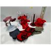 Image 2 : Valentine's Bear with Assorted Collection of Bear Stands, Clothes Largest Stand is 9H