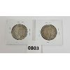 Image 2 : LOT OF 2 - 1951 & 1952 CDN 50 CENT PCS