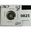 Image 2 : 1867 U.S. 3 CENT PC